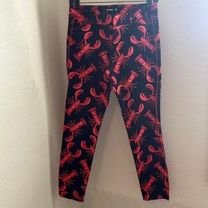 Old Navy Pixie Ankle Pants Lobster print